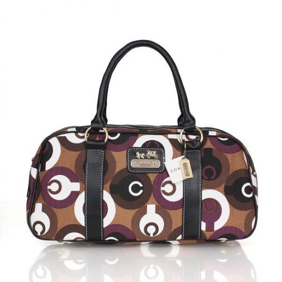 Coach Fashion Poppy Medium Coffee Satchels CDW - Click Image to Close